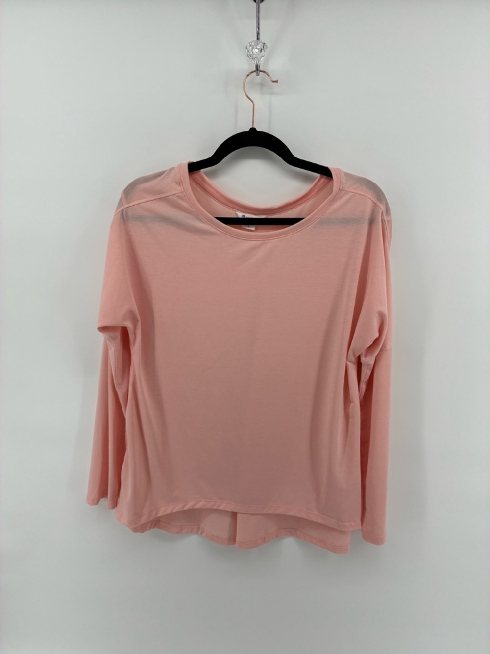 Well+Calm Soft Light Pink Long Sleeve Women's Yoga Top Athleisure